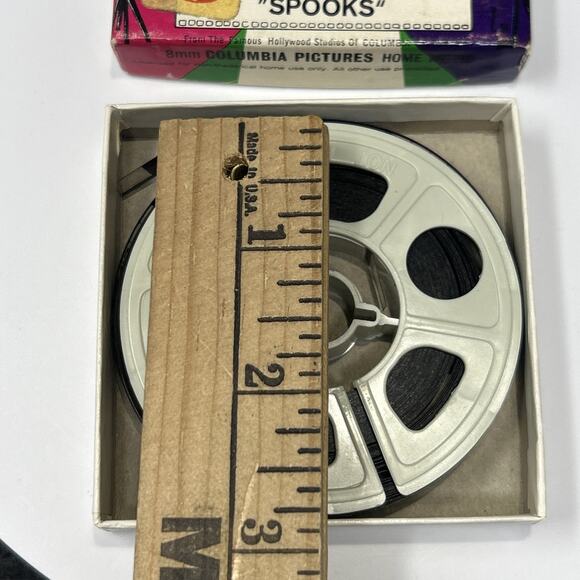 Vintage Columbia Pictures The 3 Stooges Spooks 8mm Film Reel Movie Collectible - Picture 2 of 11